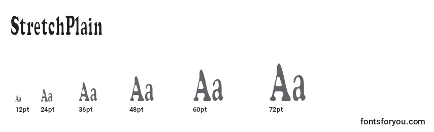 StretchPlain Font Sizes