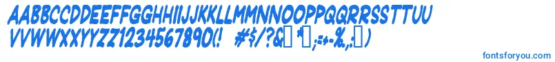 Jeffpcdi Font – Blue Fonts on White Background
