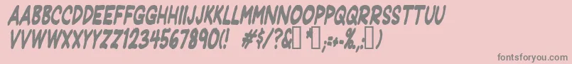 Jeffpcdi Font – Gray Fonts on Pink Background
