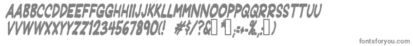 Jeffpcdi Font – Gray Fonts on White Background