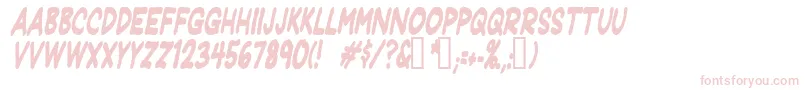 Jeffpcdi Font – Pink Fonts on White Background