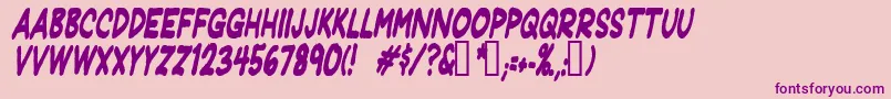 Jeffpcdi Font – Purple Fonts on Pink Background
