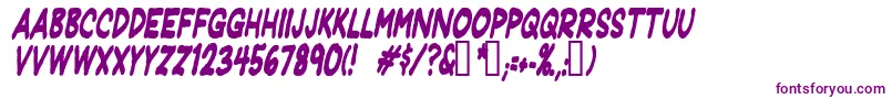 Jeffpcdi Font – Purple Fonts on White Background