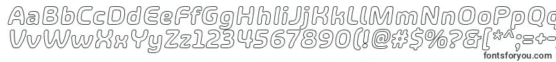 ShareHappinessAroundOutlineItalic Font – Thick Fonts