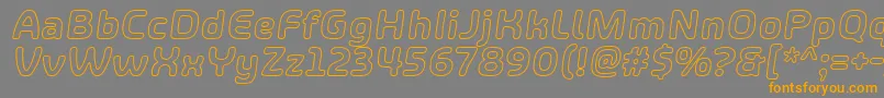 More about ShareHappinessAroundOutlineItalic Font ShareHappinessAroundOutlineItalic Font – Orange Fonts on Gray Background