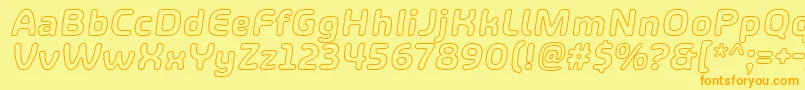 More about ShareHappinessAroundOutlineItalic Font ShareHappinessAroundOutlineItalic Font – Orange Fonts on Yellow Background