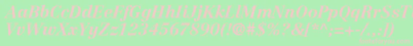 CenturyRepriseSsiBoldItalic Font – Pink Fonts on Green Background