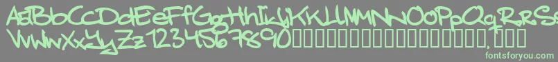 JuliaengstrmBold Font – Green Fonts on Gray Background