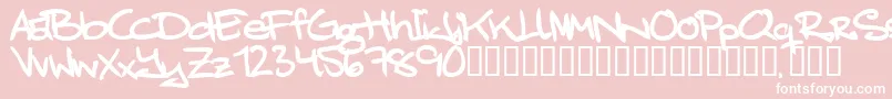 JuliaengstrmBold Font – White Fonts on Pink Background