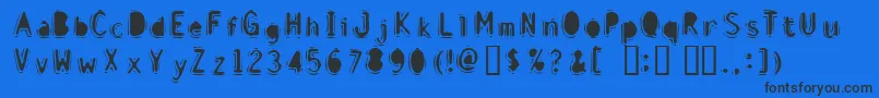 DiscountInfernoBold Font – Black Fonts on Blue Background