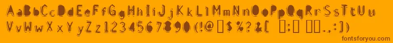 DiscountInfernoBold Font – Brown Fonts on Orange Background