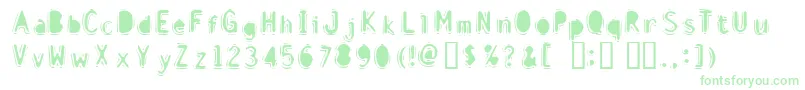 DiscountInfernoBold Font – Green Fonts on White Background
