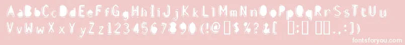 DiscountInfernoBold Font – White Fonts on Pink Background