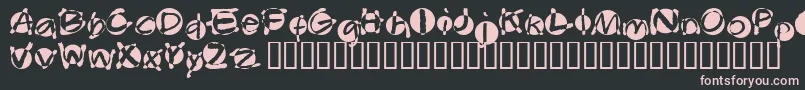 Шрифт Swabba – розовые шрифты на чёрном фоне