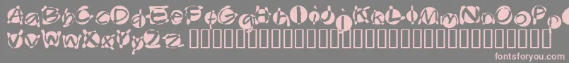 Swabba-fontti – vaaleanpunaiset fontit harmaalla taustalla