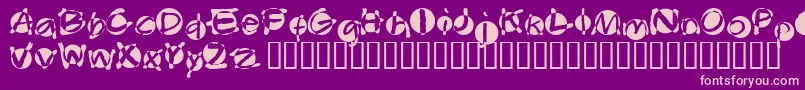 Swabba Font – Pink Fonts on Purple Background