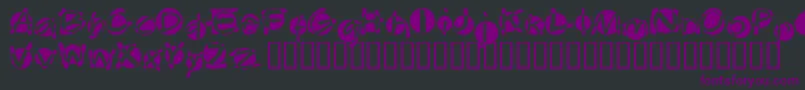 Swabba-fontti – violetit fontit mustalla taustalla