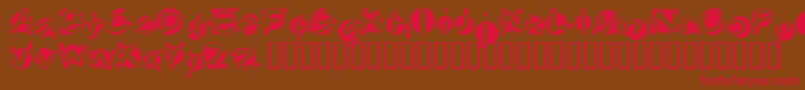 Swabba Font – Red Fonts on Brown Background