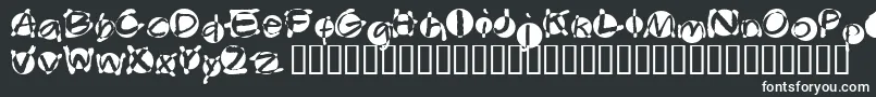 Swabba Font – White Fonts on Black Background