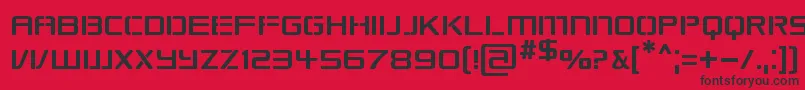 Republk Font – Black Fonts on Red Background