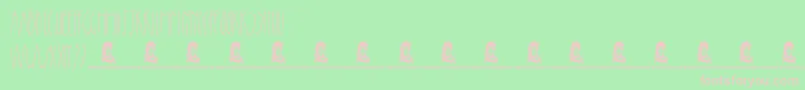 Skyscraper Font – Pink Fonts on Green Background