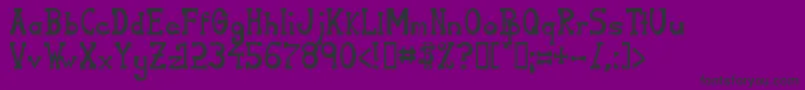 フォントSerifonNormal – 紫の背景に黒い文字