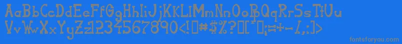 フォントSerifonNormal – 青い背景に灰色の文字