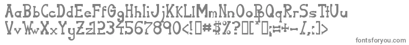 フォントSerifonNormal – 白い背景に灰色の文字