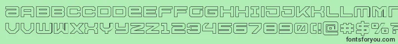 Ussdallasout Font – Black Fonts on Green Background