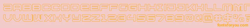 Ussdallasout Font – Orange Fonts on Pink Background