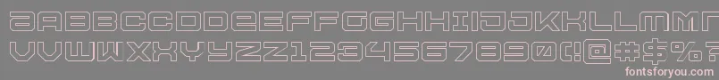 Police Ussdallasout – polices roses sur fond gris