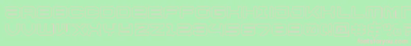 Ussdallasout Font – Pink Fonts on Green Background