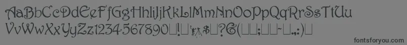 Harringt Font – Black Fonts on Gray Background