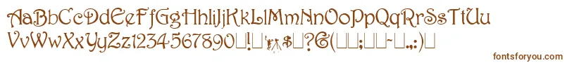 Harringt Font – Brown Fonts on White Background