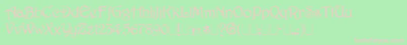 Harringt Font – Pink Fonts on Green Background