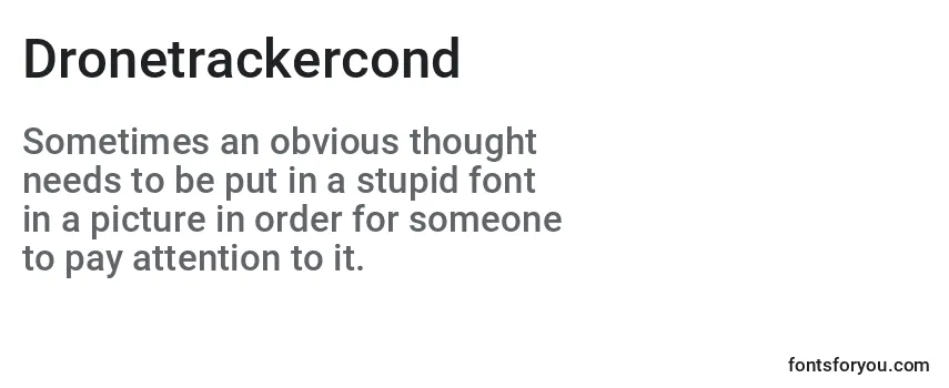 Dronetrackercond Font