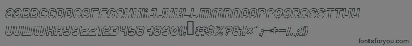 フォントJumbooi – 黒い文字の灰色の背景