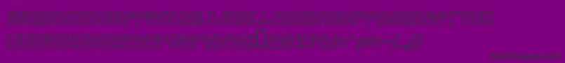 Шрифт Jumbooi – чёрные шрифты на фиолетовом фоне