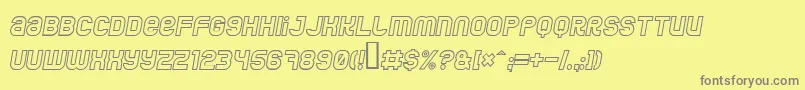 Шрифт Jumbooi – серые шрифты на жёлтом фоне