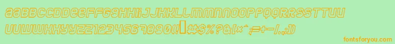 Jumbooi Font – Orange Fonts on Green Background