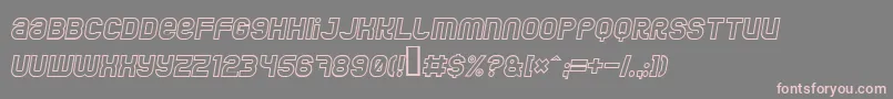 Jumbooi Font – Pink Fonts on Gray Background