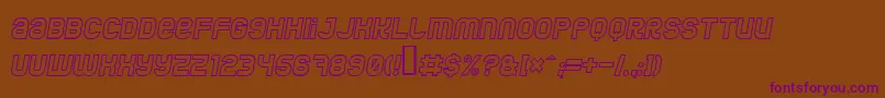 Jumbooi Font – Purple Fonts on Brown Background