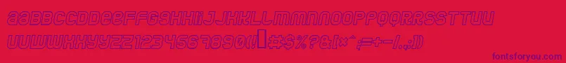 Jumbooi Font – Purple Fonts on Red Background