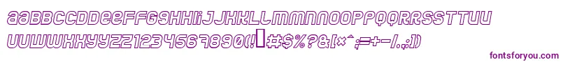 フォントJumbooi – 白い背景に紫のフォント