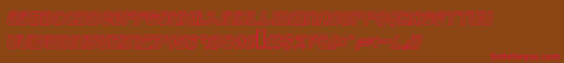 Jumbooi Font – Red Fonts on Brown Background