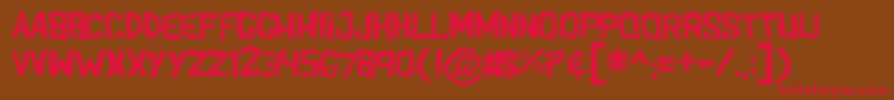 Shakeandbake Font – Red Fonts on Brown Background