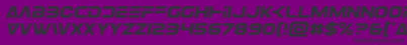 Eurofightersemital Font – Black Fonts on Purple Background