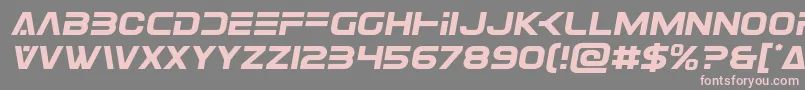 Eurofightersemital Font – Pink Fonts on Gray Background