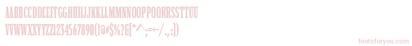 BostonCompressedBold Font – Pink Fonts on White Background