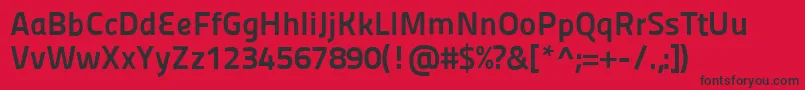 Panefresco800wtregular Font – Black Fonts on Red Background